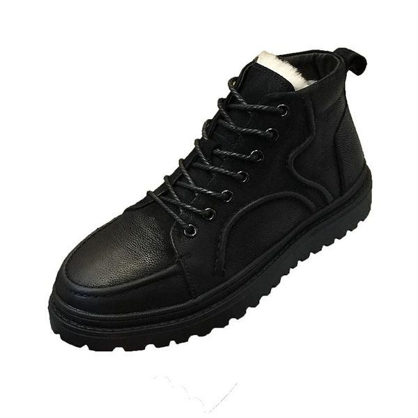 fur one fashion snow boots men's winter leather men's boots non-slip thick-soled high-quality warm winter, Black
fur one fashion snow boots men's winter leather men's boots non-slip thick-soled high-quality warm winter, Black