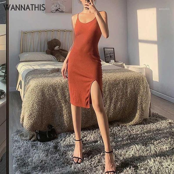 casual dresses wannathis summer knee-length women split hem spaghetti strap o-neck sleeveless bodycon skinny elastic party dresses1, Black;gray
casual dresses wannathis summer knee-length women split hem spaghetti strap o-neck sleeveless bodycon skinny elastic party dresses1, Black;gray
