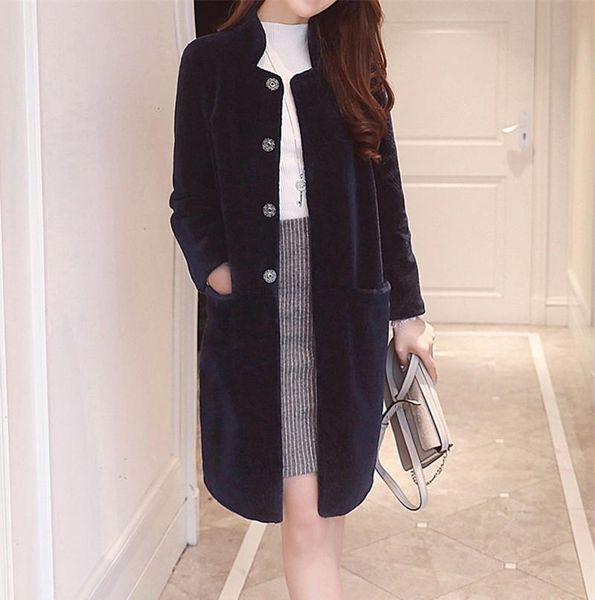 women's fur & faux winter coat women lamb furs jackets fashion stand collar coats pink jacket female thick warm overcoat wxf35, Black
women's fur & faux winter coat women lamb furs jackets fashion stand collar coats pink jacket female thick warm overcoat wxf35, Black