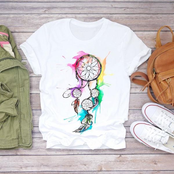 women feather watercolor dream web fashion cute 90s print lady t-shirts womens graphic t shirt ladies female tee t-shirt, White
women feather watercolor dream web fashion cute 90s print lady t-shirts womens graphic t shirt ladies female tee t-shirt, White