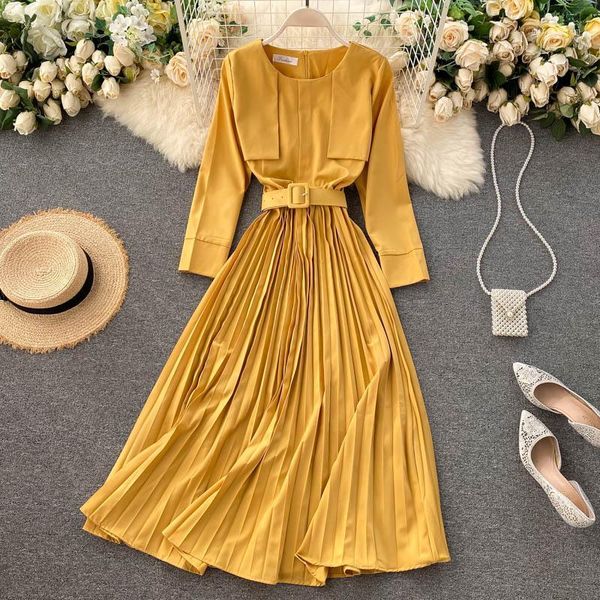 casual dresses autumn long bandage pleated dress woman black party office elegant chic 2021 women fashion clothing1, Black;gray
casual dresses autumn long bandage pleated dress woman black party office elegant chic 2021 women fashion clothing1, Black;gray