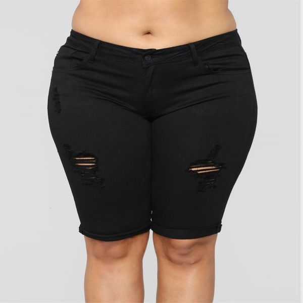 summer casual denim scratched shorts women casual jeans elastic plus loose hole denim medium cut jeans trousers momo large size, White;black
summer casual denim scratched shorts women casual jeans elastic plus loose hole denim medium cut jeans trousers momo large size, White;black