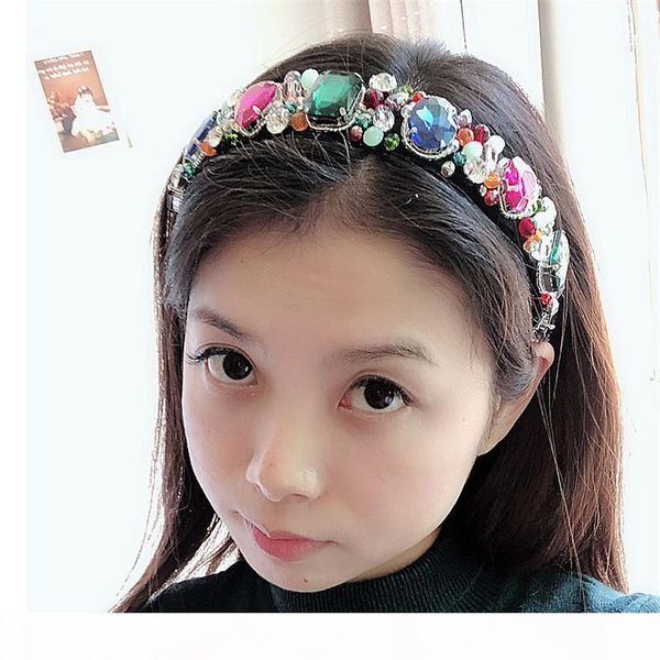 crystal hairbands 2020 new vintage wide hoop women europe luxury colorful headband fashion handmade hair accessories headwear
crystal hairbands 2020 new vintage wide hoop women europe luxury colorful headband fashion handmade hair accessories headwear