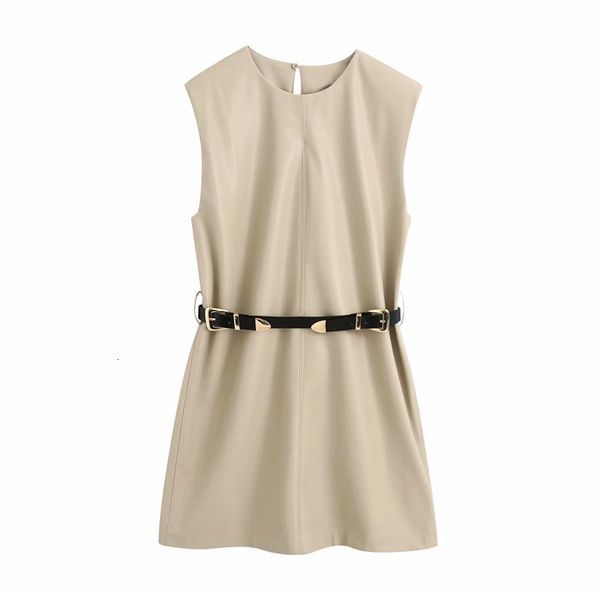2021 new women summer faux leather belted black short dress o-neck with shoulder pads back opening mini ladies dresses tq2o, Black;gray
2021 new women summer faux leather belted black short dress o-neck with shoulder pads back opening mini ladies dresses tq2o, Black;gray