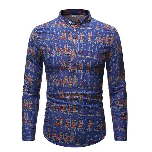 print men shirt long sleeve vintage ethnic breathable high street lapel neck camisa chic hawaiian men brand shirts 2020 cotton, White;black
print men shirt long sleeve vintage ethnic breathable high street lapel neck camisa chic hawaiian men brand shirts 2020 cotton, White;black