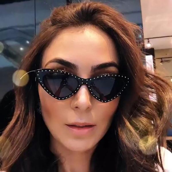 sunglasses women men cat eye brand designer fashion female multicolor cute sun glasses cool retro eyewear uv400, White;black
sunglasses women men cat eye brand designer fashion female multicolor cute sun glasses cool retro eyewear uv400, White;black