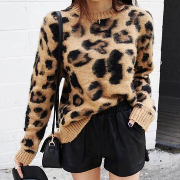 leopard print cashmere sweater women pullover mohair sweater korean long sleeve knit pullovers o-neck winter warm jumper 201130, White;black
leopard print cashmere sweater women pullover mohair sweater korean long sleeve knit pullovers o-neck winter warm jumper 201130, White;black