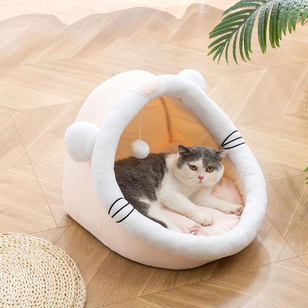 cat beds & furniture lovely house with bed and hanging ball cartoon shape puppy dog soft cage products for pet
cat beds & furniture lovely house with bed and hanging ball cartoon shape puppy dog soft cage products for pet