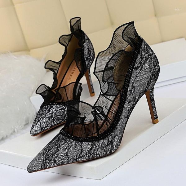 8862-2 party show thin thin heel shallow mouth pointed side cut out rhinestone lace women's single shoes1, Black
8862-2 party show thin thin heel shallow mouth pointed side cut out rhinestone lace women's single shoes1, Black
