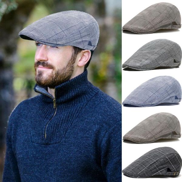 new fashion men checks plaid cotton gatsby cap driving sun flat cabbie beret newsboy ivy hat, Blue;gray
new fashion men checks plaid cotton gatsby cap driving sun flat cabbie beret newsboy ivy hat, Blue;gray