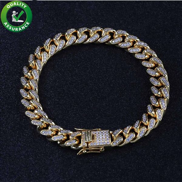 mens bracelets miami curb cuban link bracelet iced out chains luxury designer bangles hip hop jewelry gold silver cz wedding accessories, Black
mens bracelets miami curb cuban link bracelet iced out chains luxury designer bangles hip hop jewelry gold silver cz wedding accessories, Black