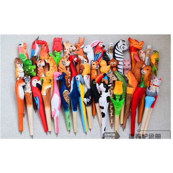 artificial ballpoint carving pen lovely wood handmade animal ball creative arts blue pens gift new many color free, Blue;orange
artificial ballpoint carving pen lovely wood handmade animal ball creative arts blue pens gift new many color free, Blue;orange