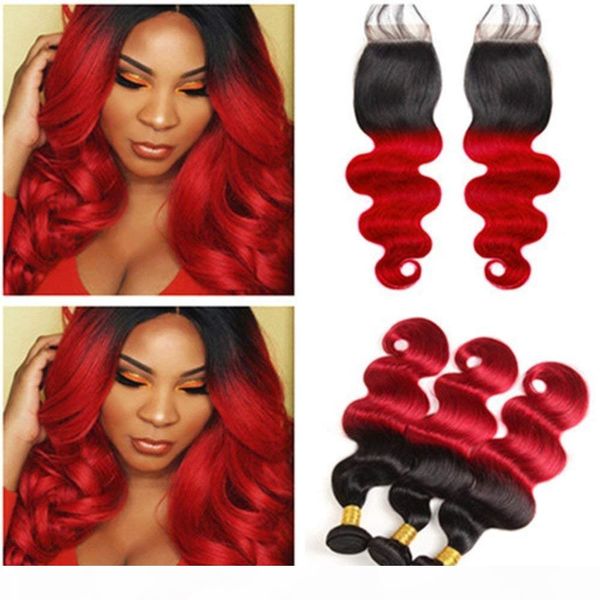 hair extension body wave brazilian 1b red ombre color human hair weave bundles with 4*4 closure, Black;brown
hair extension body wave brazilian 1b red ombre color human hair weave bundles with 4*4 closure, Black;brown