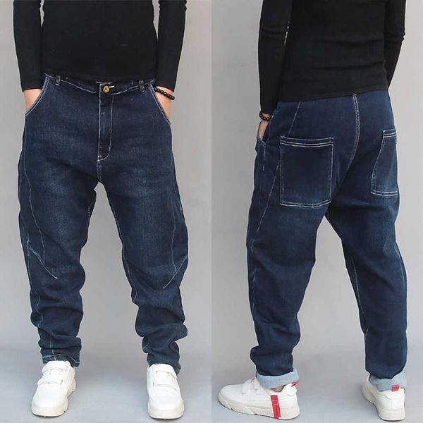 men's jeans trendy hiphop harem men casual streetwear denim pants blue trousers loose baggy man clothing
men's jeans trendy hiphop harem men casual streetwear denim pants blue trousers loose baggy man clothing