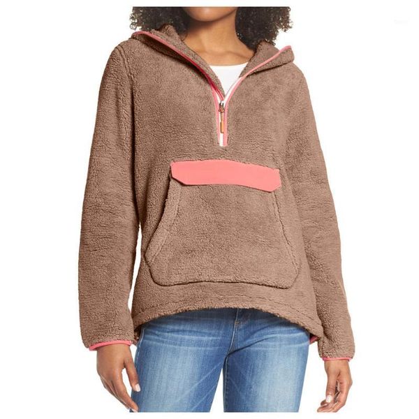 winter warm sweatshirt women solid faux fur hooded plush zipper pocket splice long sleeve pullover sweatshirt, Black
winter warm sweatshirt women solid faux fur hooded plush zipper pocket splice long sleeve pullover sweatshirt, Black