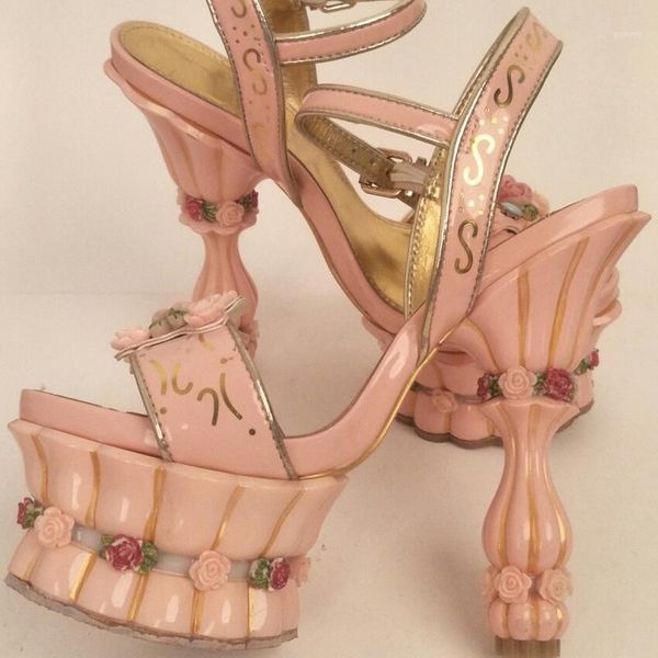 sweet princess rose flower decor platform sandals woman strange flowerpot heels ankle strap wedding pumps peep toe women shoes1, Black
sweet princess rose flower decor platform sandals woman strange flowerpot heels ankle strap wedding pumps peep toe women shoes1, Black
