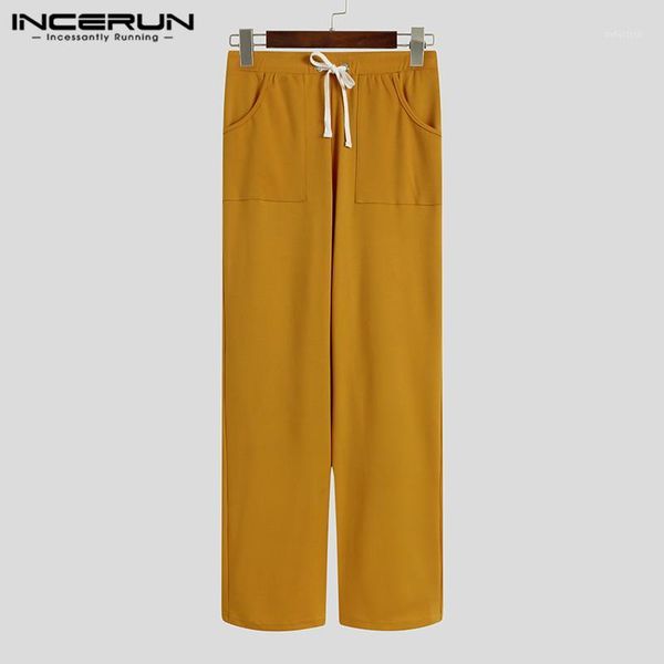 drawstring straight trousers incerun solid color men casual pants fashion pockets loose pants spring workout bottoms streetwear1, Black
drawstring straight trousers incerun solid color men casual pants fashion pockets loose pants spring workout bottoms streetwear1, Black