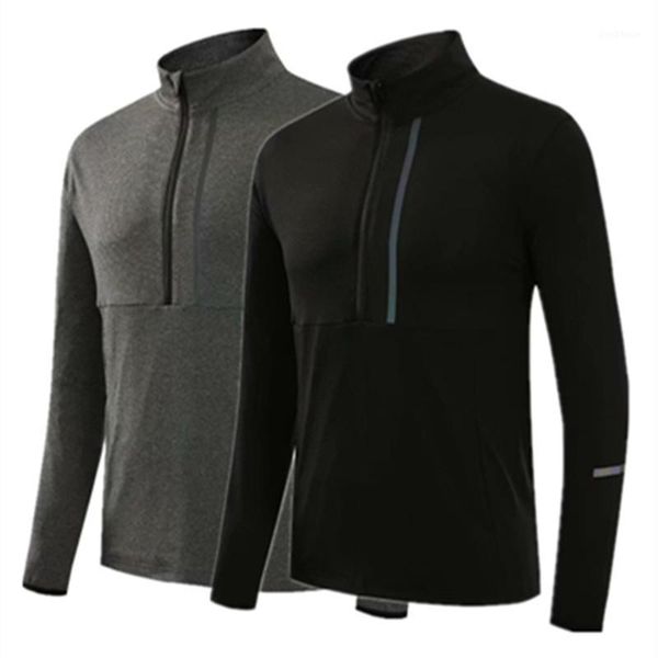 running jackets spring autumn men elastic half zipper sports jacket long gym fitness soccer basketball outdoor training coat1, Black;red
running jackets spring autumn men elastic half zipper sports jacket long gym fitness soccer basketball outdoor training coat1, Black;red