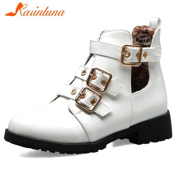 brand new shoes woman round toe flats with sqaure thick heels buckle straps casual female autumn ankle boots, Black
brand new shoes woman round toe flats with sqaure thick heels buckle straps casual female autumn ankle boots, Black