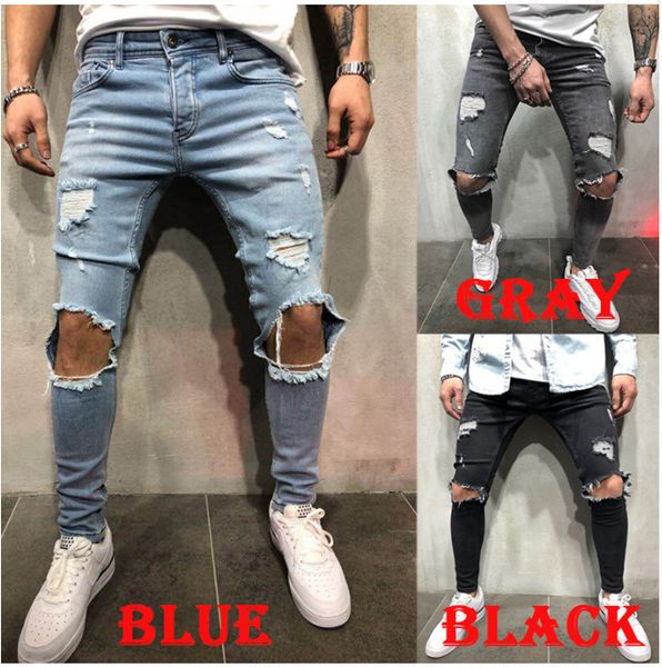 pants mens distressed ripped biker jeans casual trousers slim fit motorcycle biker denim fashion designer pants hip hop jeans, Blue
pants mens distressed ripped biker jeans casual trousers slim fit motorcycle biker denim fashion designer pants hip hop jeans, Blue