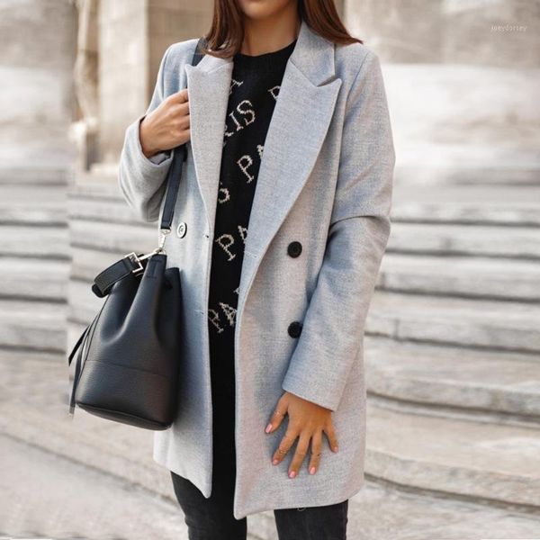 adisputent 2020 new female wool blend coat women long sleeve turn-down collar outwear jacket casual autumn solid color overcoat1, Black
adisputent 2020 new female wool blend coat women long sleeve turn-down collar outwear jacket casual autumn solid color overcoat1, Black