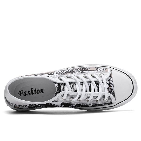 graffiti men's board shoes low-canvas mens shoes casual zapatos de hombre light flat canvas surface sports casual 201012, Black
graffiti men's board shoes low-canvas mens shoes casual zapatos de hombre light flat canvas surface sports casual 201012, Black