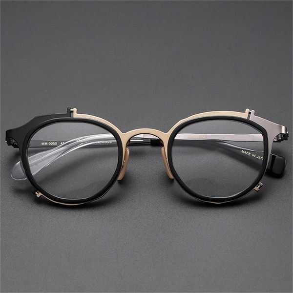 73% off factory sale new pure titanium spectacle frame masahiro maruyama new oval frame tidal big frame spectacle frame147, White;black
73% off factory sale new pure titanium spectacle frame masahiro maruyama new oval frame tidal big frame spectacle frame147, White;black