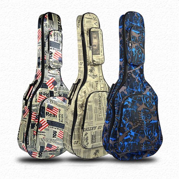 40/41" classic guitar bag waterproof 600d oxford guitar case thick sponge gig bag with carring straps1, Black;red
40/41" classic guitar bag waterproof 600d oxford guitar case thick sponge gig bag with carring straps1, Black;red