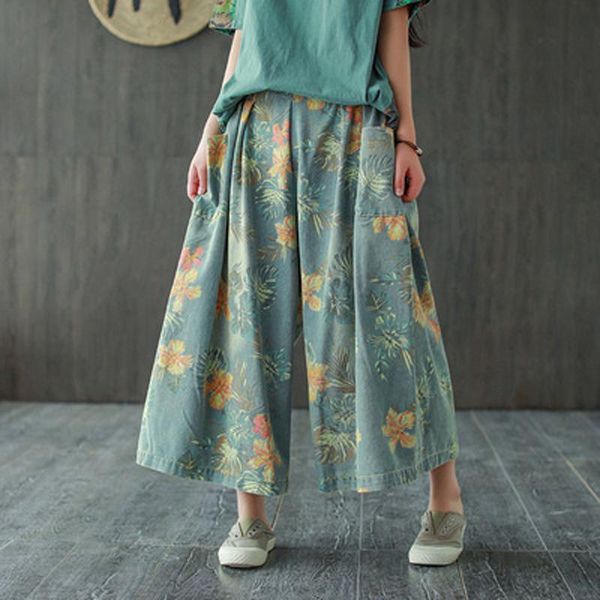 women's jeans fashions wide leg female beautiful printing flower elastic waist pants loose plus size blue woman casual
women's jeans fashions wide leg female beautiful printing flower elastic waist pants loose plus size blue woman casual