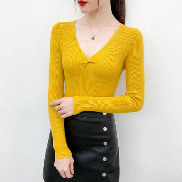 factory made autumn winter 2020 sweaters for women with slim fit sweater pullover and large size bottoming shirt for women's versatile, White;black
factory made autumn winter 2020 sweaters for women with slim fit sweater pullover and large size bottoming shirt for women's versatile, White;black