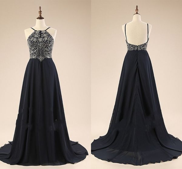 black chiffon prom evening gowns halter hand-working beaded crystyal sheath dress formal party homcomiong gowns long special occasion
black chiffon prom evening gowns halter hand-working beaded crystyal sheath dress formal party homcomiong gowns long special occasion