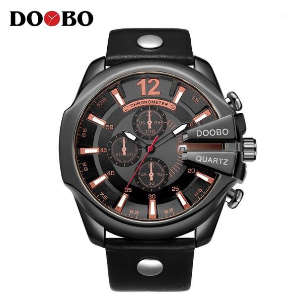doobo 8176 men watches male watch fashion leather strap outdoor casual sport wristwatch with big dial dropship1, Slivery;brown
doobo 8176 men watches male watch fashion leather strap outdoor casual sport wristwatch with big dial dropship1, Slivery;brown