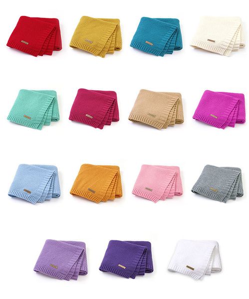 knitted baby blankets newborn wrap solid stroller bedding quilts cotton toddler swaddling wrap infant muslin swaddle 100*80 cm lj201105
knitted baby blankets newborn wrap solid stroller bedding quilts cotton toddler swaddling wrap infant muslin swaddle 100*80 cm lj201105