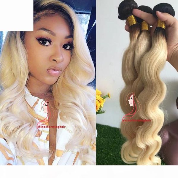 brazilian dark root blonde human hair body wave 3pcs bundles two tone 1b 613 virgin hair ombre brazilian hair, Black
brazilian dark root blonde human hair body wave 3pcs bundles two tone 1b 613 virgin hair ombre brazilian hair, Black