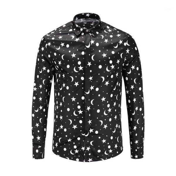 ximiwua 2018 new arrival mens shirts fashion dress shirt long sleeve print star and moon chemise homme1, White;black
ximiwua 2018 new arrival mens shirts fashion dress shirt long sleeve print star and moon chemise homme1, White;black