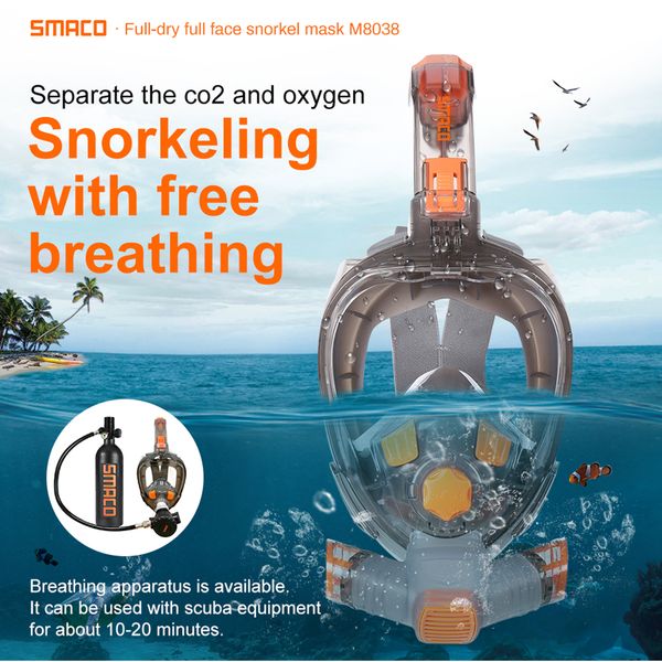 full face snorkel mask 180 degree hd view dry set anti-fog underwater wide view snorkel swimming mask
full face snorkel mask 180 degree hd view dry set anti-fog underwater wide view snorkel swimming mask