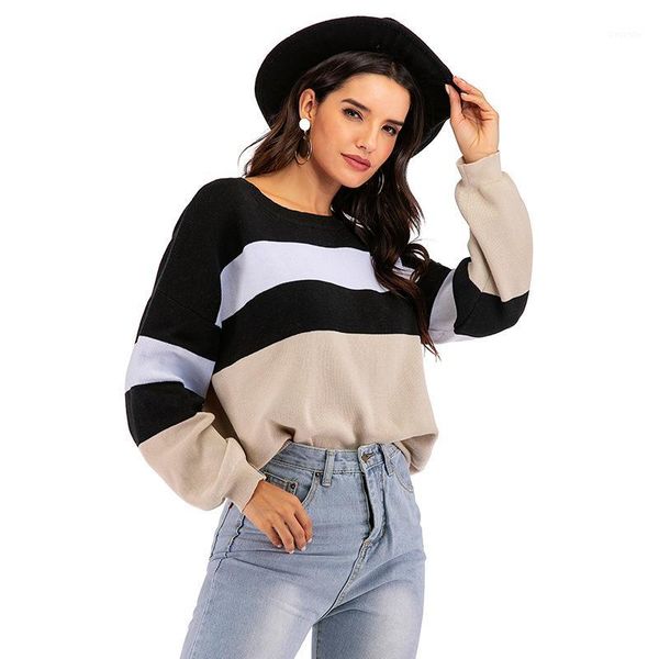 sweater women computer knitted pullovers striped 2020 new women clothing fashion spring o-neck sweater plus size female1, White;black
sweater women computer knitted pullovers striped 2020 new women clothing fashion spring o-neck sweater plus size female1, White;black