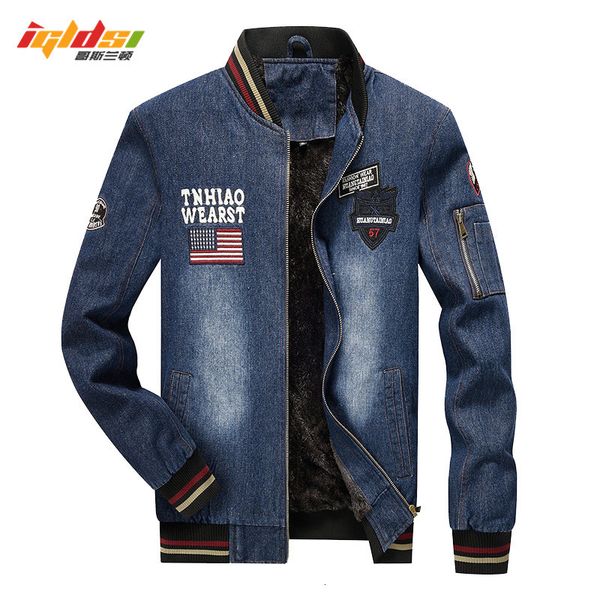 men's winter thick pilot denim jacket coats casual fashion men bomber baseball jackets men's jean fleece jacket chaqueta hombre, Black;brown
men's winter thick pilot denim jacket coats casual fashion men bomber baseball jackets men's jean fleece jacket chaqueta hombre, Black;brown