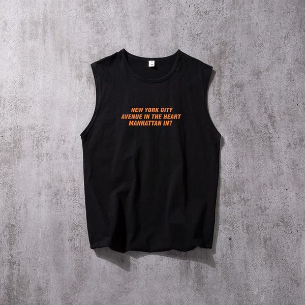 2020 spring and summer new tide male korean version loose wear japanese sleeveless personality sweat-absorbent casual vest, White;black
2020 spring and summer new tide male korean version loose wear japanese sleeveless personality sweat-absorbent casual vest, White;black
