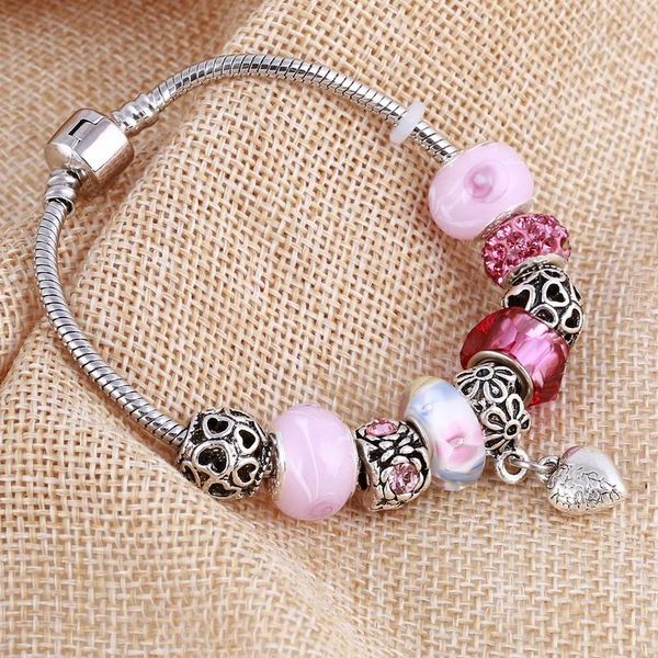 charm bracelets zoshi pink blue crystal beads love heart bracelet for women diy silver color jewelry pulseira feminina, Golden;silver
charm bracelets zoshi pink blue crystal beads love heart bracelet for women diy silver color jewelry pulseira feminina, Golden;silver