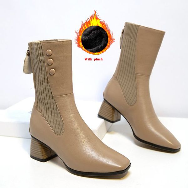 2021 women ankle boots pu leather shoes autumn winter low heels fashion square toe new woman footwear botas 1 e37y, Black 
2021 women ankle boots pu leather shoes autumn winter low heels fashion square toe new woman footwear botas 1 e37y, Black