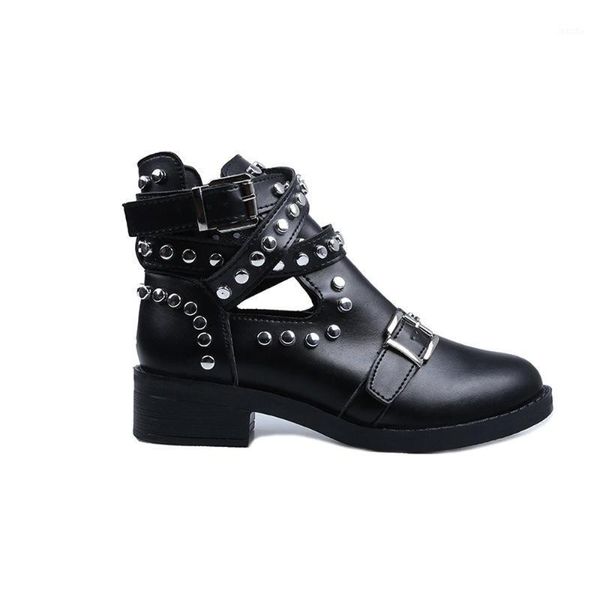 boots us4-11 womens round toe rivets studed ankle belt buckle low heel punk motorcycle cut out shoes black plus size1
boots us4-11 womens round toe rivets studed ankle belt buckle low heel punk motorcycle cut out shoes black plus size1