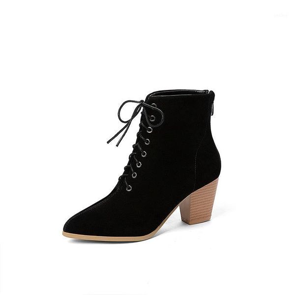 boots women new 2020 luxury designer round toe winter footwear autumn shoes high heel fashion rock mid calf ladies1, Black
boots women new 2020 luxury designer round toe winter footwear autumn shoes high heel fashion rock mid calf ladies1, Black