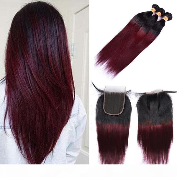 brazilian ombre burgundy human hair bundles with closure colored 1b 99j brazilian straight virgin hair weave extensions with lace closure, Black;brown
brazilian ombre burgundy human hair bundles with closure colored 1b 99j brazilian straight virgin hair weave extensions with lace closure, Black;brown