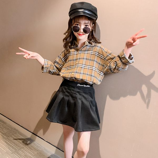 cuhk children's skirt set brand teenager girl plaid shirt and short skirts 2 piece girls outfits spring fashion casual kids suit t20070, White
cuhk children's skirt set brand teenager girl plaid shirt and short skirts 2 piece girls outfits spring fashion casual kids suit t20070, White