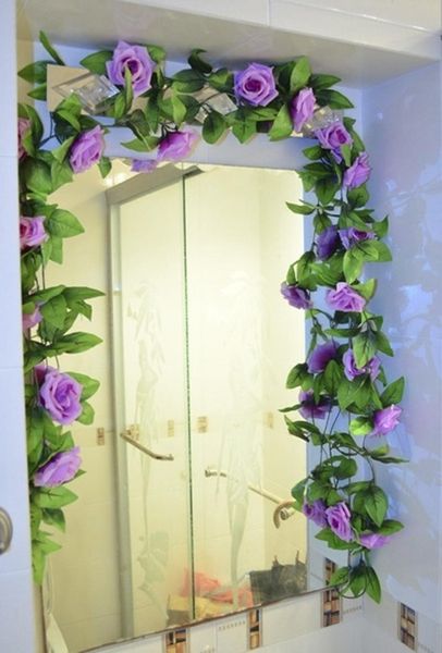 fashion home craft 2.5m artificial fake silk rose flower ivy vine hanging garland wedding home decor
fashion home craft 2.5m artificial fake silk rose flower ivy vine hanging garland wedding home decor