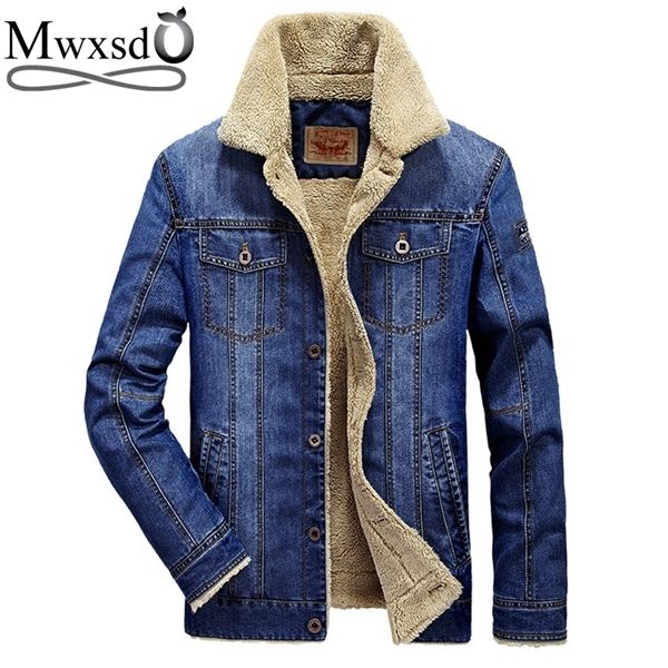 mwxsd brand winter mens denim fur jacket men casual solid cotton jeans coat warm fleece outerwear c1108, Black;brown
mwxsd brand winter mens denim fur jacket men casual solid cotton jeans coat warm fleece outerwear c1108, Black;brown