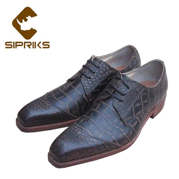 sipriks mens sewing welted shoes genuine leather vintage crocodile shoes european mens dress formal evening flats, Black
sipriks mens sewing welted shoes genuine leather vintage crocodile shoes european mens dress formal evening flats, Black
