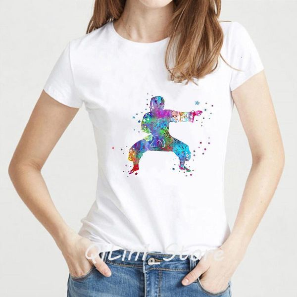 new women t shirt fashion popular style t-shirt femme watercolor karate fighter girl print tshirt female streetwear, White
new women t shirt fashion popular style t-shirt femme watercolor karate fighter girl print tshirt female streetwear, White