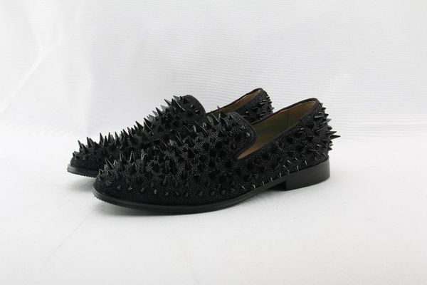 dress shoes casual flats man real leather studded rivets spikes low slip on loafers party runway flats1, Black
dress shoes casual flats man real leather studded rivets spikes low slip on loafers party runway flats1, Black